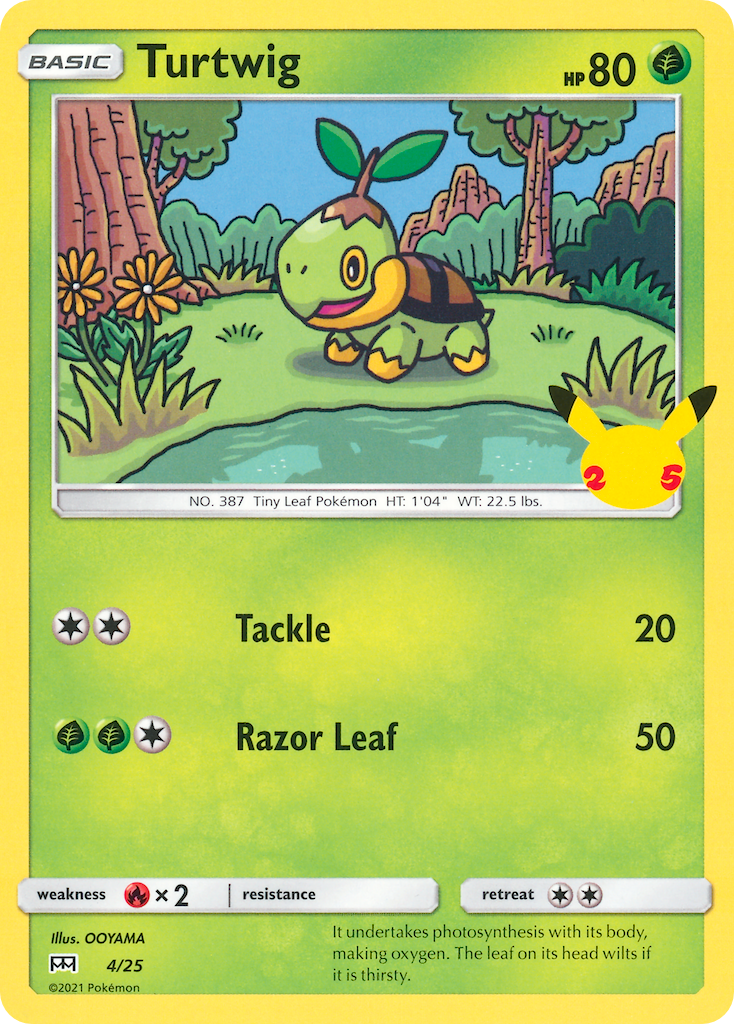 Turtwig (4/25) [McDonald's 25th Anniversary] | Total Play