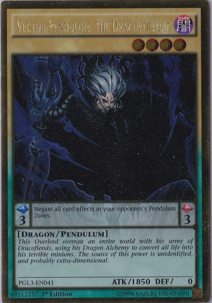 Vector Pendulum, the Dracoverlord [PGL3-EN041] Gold Rare | Total Play