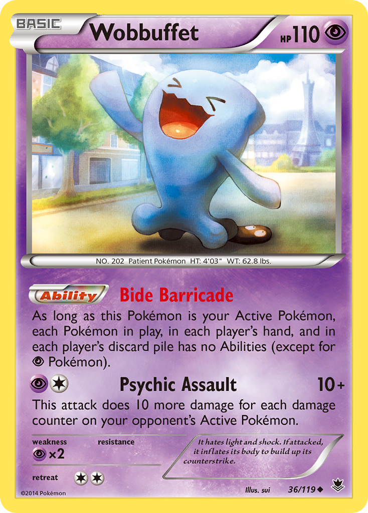 Wobbuffet (36/119) [XY: Phantom Forces] | Total Play