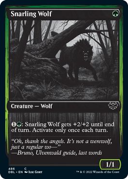 Snarling Wolf (486) [Innistrad: Double Feature] | Total Play