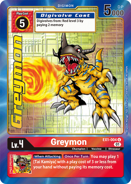 Greymon [EX1-004] (Alternate Art) [Classic Collection] | Total Play