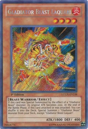 Gladiator Beast Laquari [LCGX-EN238] Secret Rare | Total Play