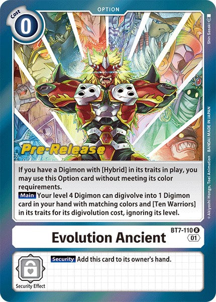 Evolution Ancient [BT7-110] [Next Adventure Pre-Release Cards] | Total Play