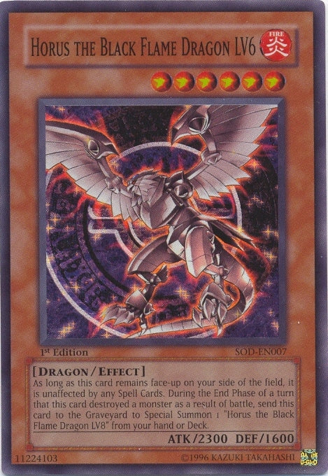 Horus the Black Flame Dragon LV6 [SOD-EN007] Super Rare | Total Play