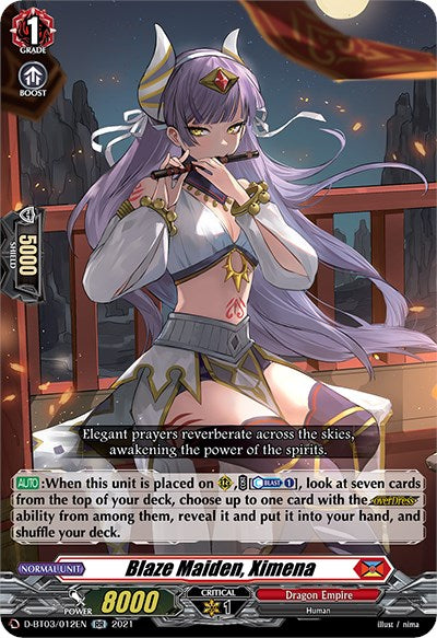 Blaze Maiden, Ximena (D-BT03/012EN) [Advance of Intertwined Stars] | Total Play