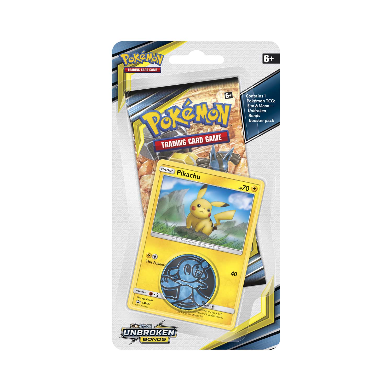 Sun & Moon: Unbroken Bonds - Single Pack Blister (Pikachu) | Total Play