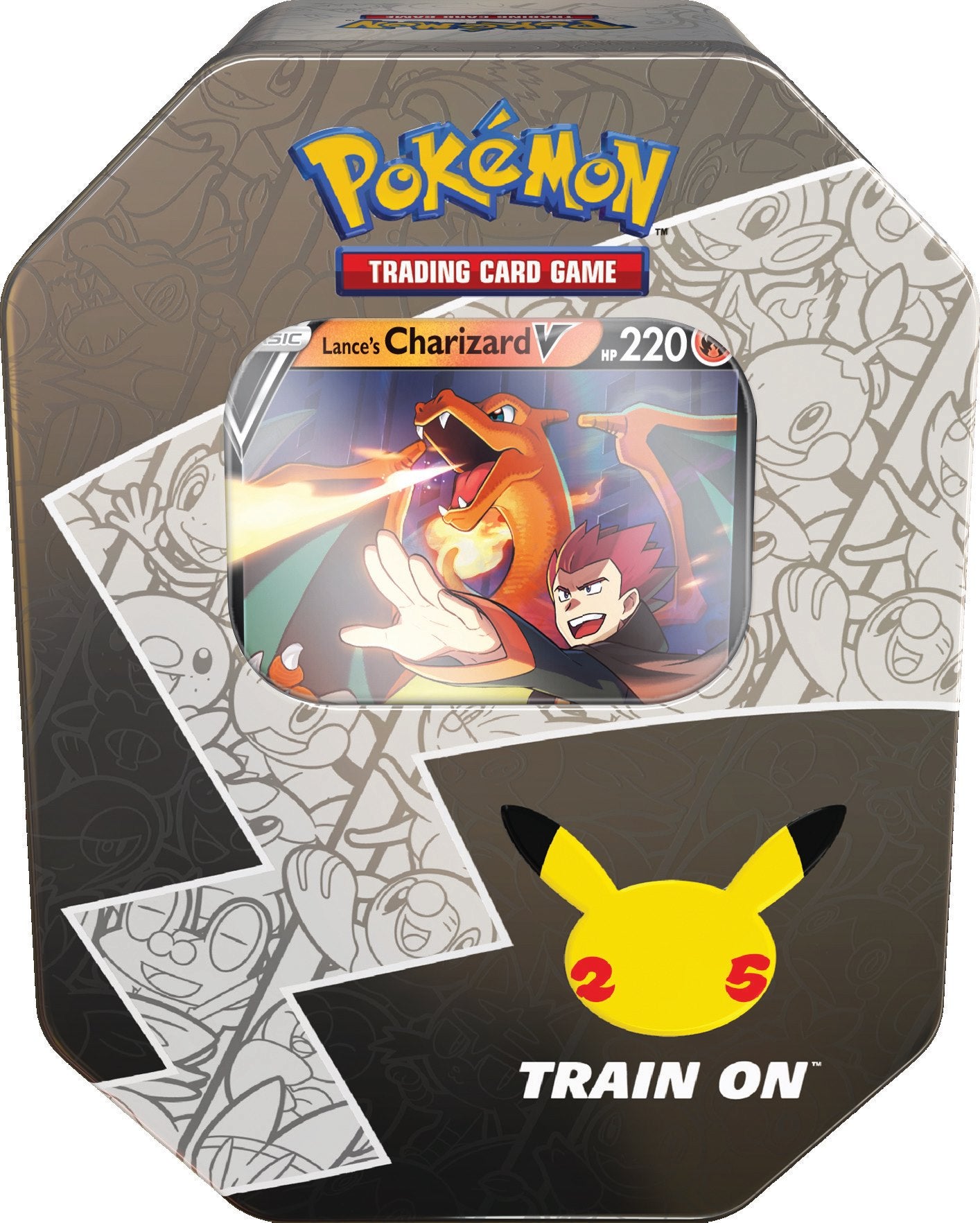 Celebrations: 25th Anniversary - International Tin (Lance's Charizard V) | Total Play