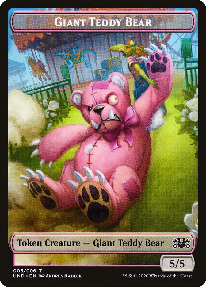 Goblin // Giant Teddy Bear Double-Sided Token [Unsanctioned Tokens] | Total Play