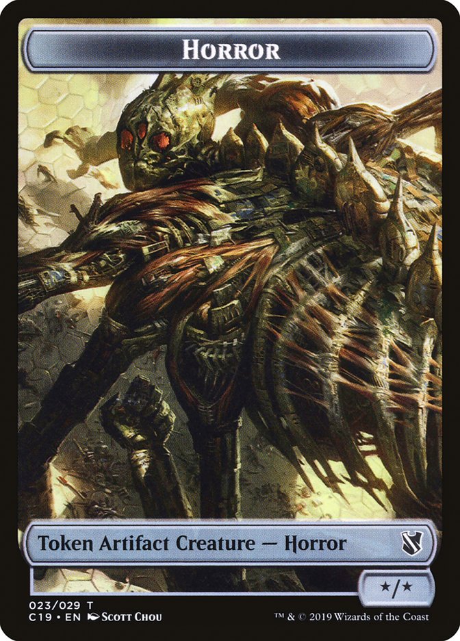 Horror Token [Commander 2019 Tokens] | Total Play