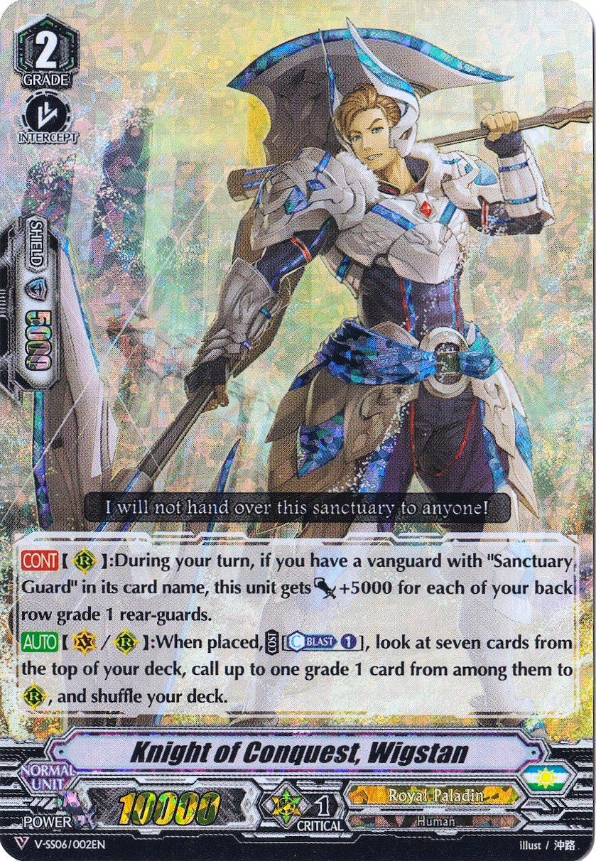 Knight of Conquest, Wigstan (Parallel Foil) (V-SS06/002EN) [Valiant Sanctuary] | Total Play