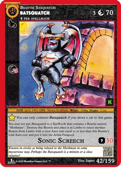 Batsquatch [Cryptid Nation: Kickstarter Edition] | Total Play