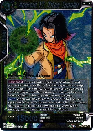 Android 17, Titan Toppler (BT9-056) [Universal Onslaught Prerelease Promos] | Total Play