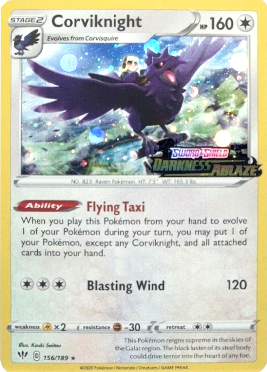 Corviknight (156/189) (Cosmos Holo) [Sword & Shield: Darkness Ablaze] | Total Play