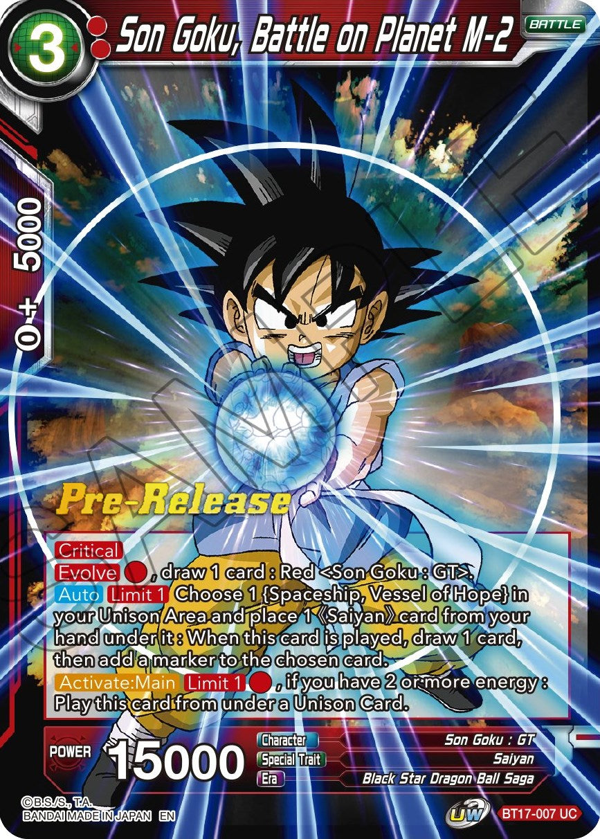 Son Goku, Battle on Planet M-2 (BT17-007) [Ultimate Squad Prerelease Promos] | Total Play