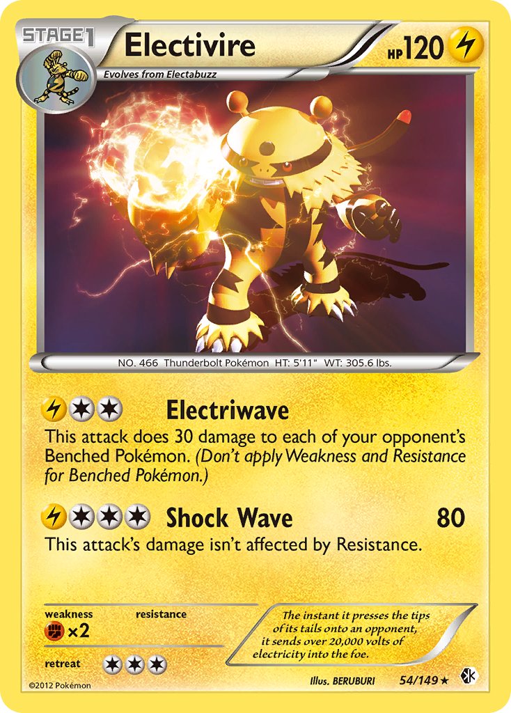 Electivire (54/149) (Theme Deck Exclusive) [Black & White: Boundaries Crossed] | Total Play