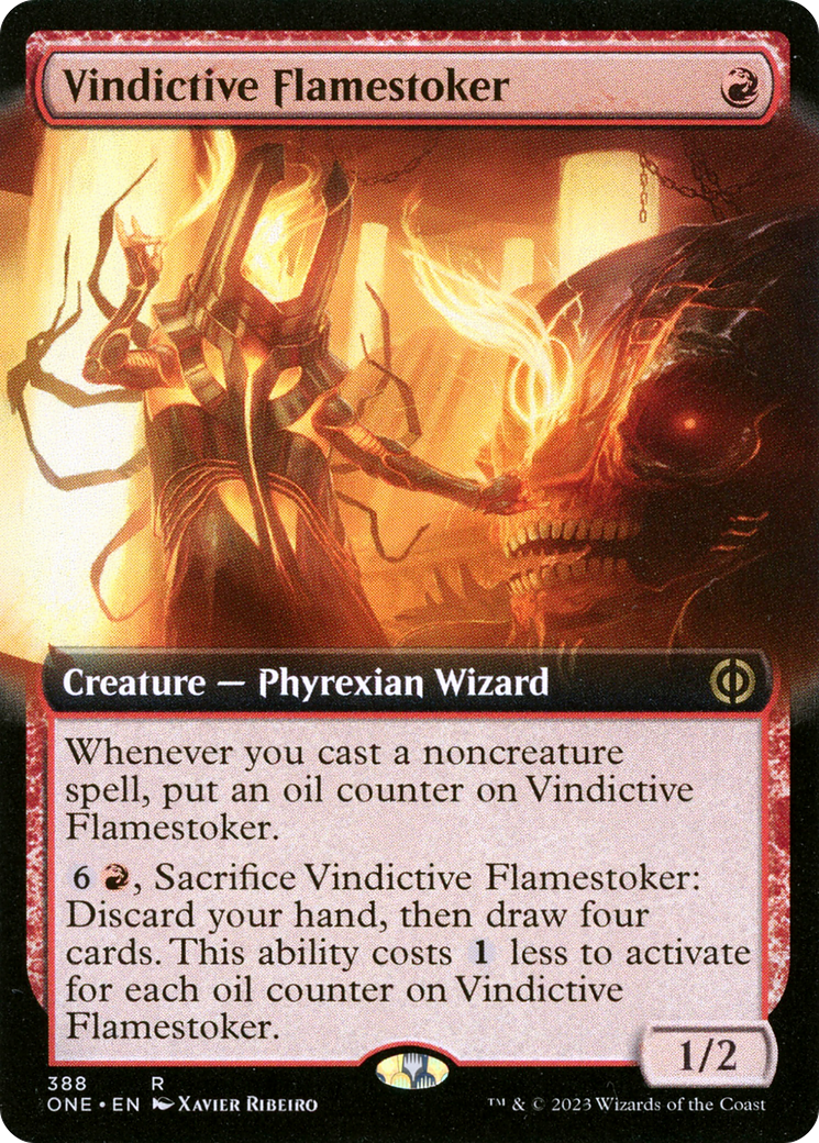 Vindictive Flamestoker (Extended Art) [Phyrexia: All Will Be One] | Total Play