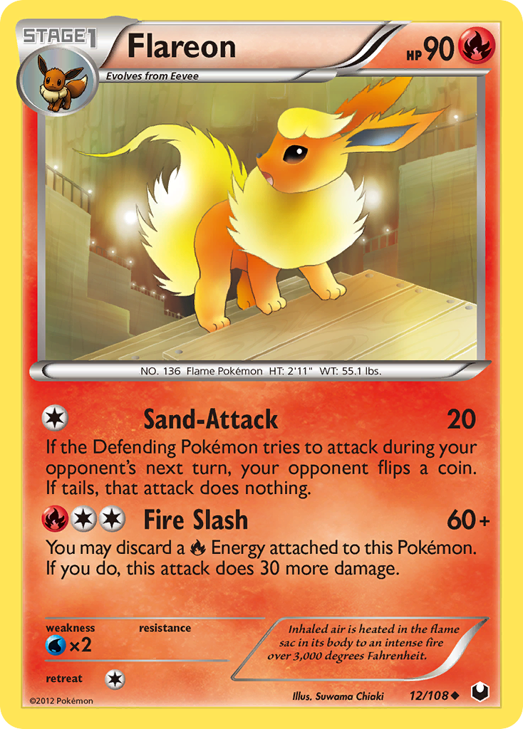 Flareon (12/108) [Black & White: Dark Explorers] | Total Play