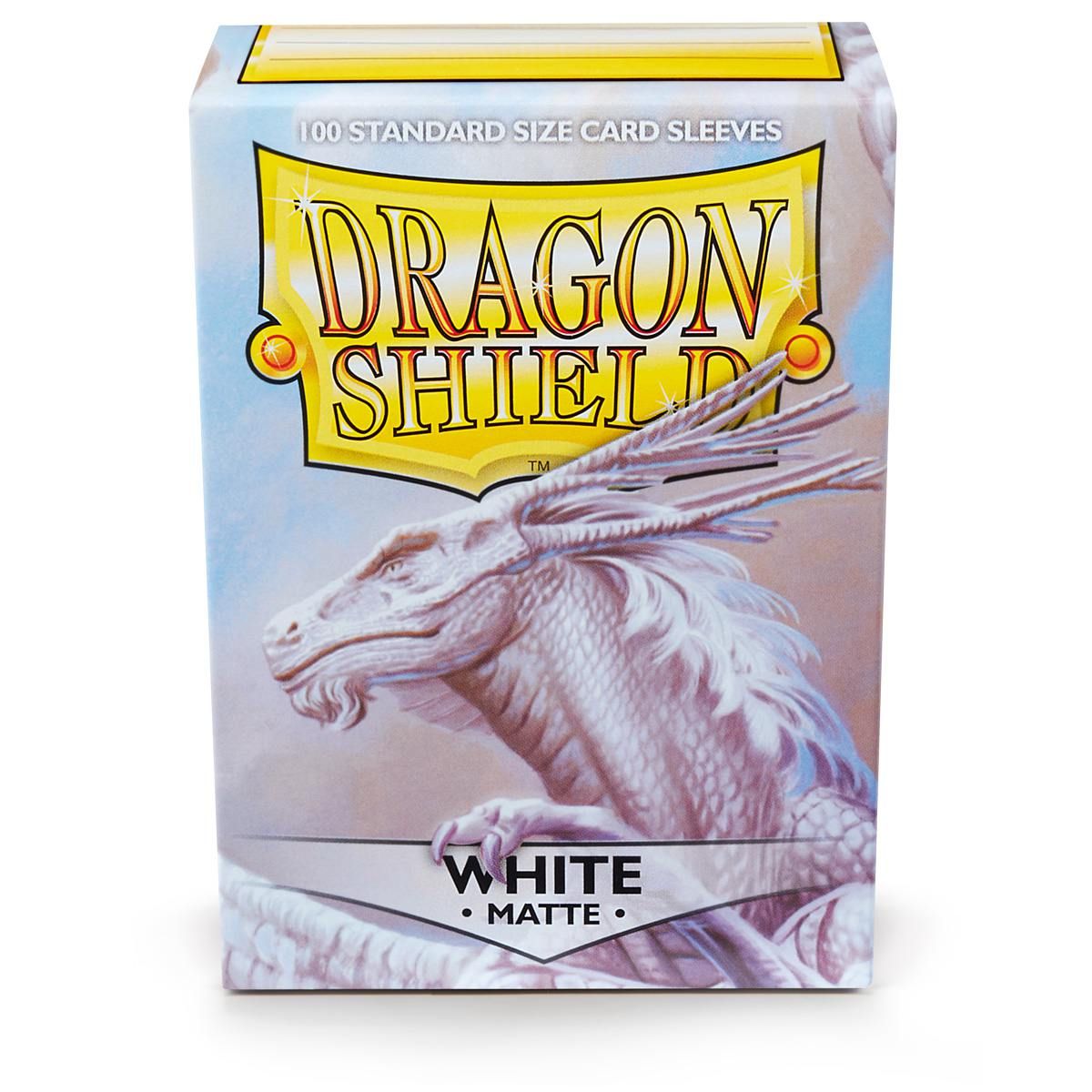 Dragon Shield: Standard 100ct Sleeves - White (Matte) | Total Play