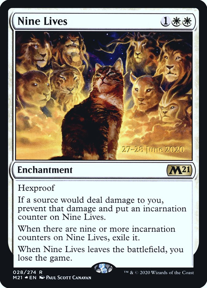 Nine Lives [Core Set 2021 Prerelease Promos] | Total Play