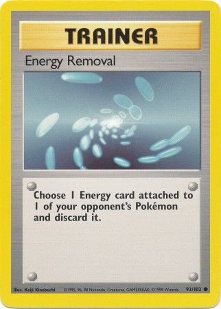 Energy Removal (92/102) [Base Set Unlimited] | Total Play