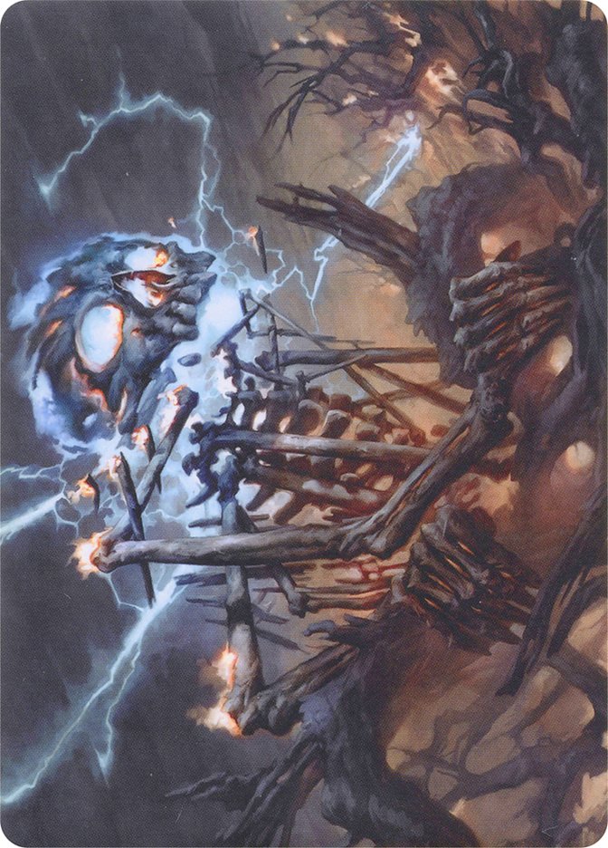 Lightning Skelemental // Lightning Skelemental [Modern Horizons Art Series] | Total Play