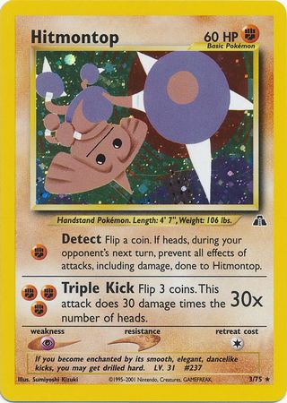 Hitmontop (3/75) [Neo Discovery Unlimited] | Total Play