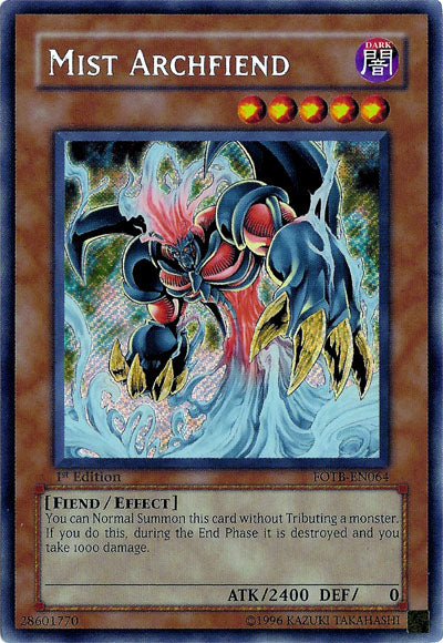 Mist Archfiend [FOTB-EN064] Secret Rare | Total Play