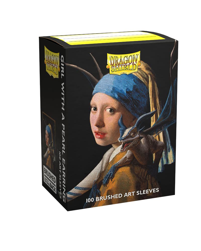 Dragon Shield: Standard 100ct Brushed Art Sleeves - Girl with a Pearl Earring | Total Play