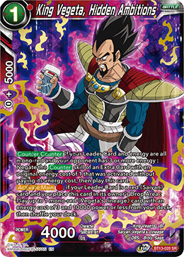 King Vegeta, Hidden Ambitions (BT13-020) [Supreme Rivalry] | Total Play