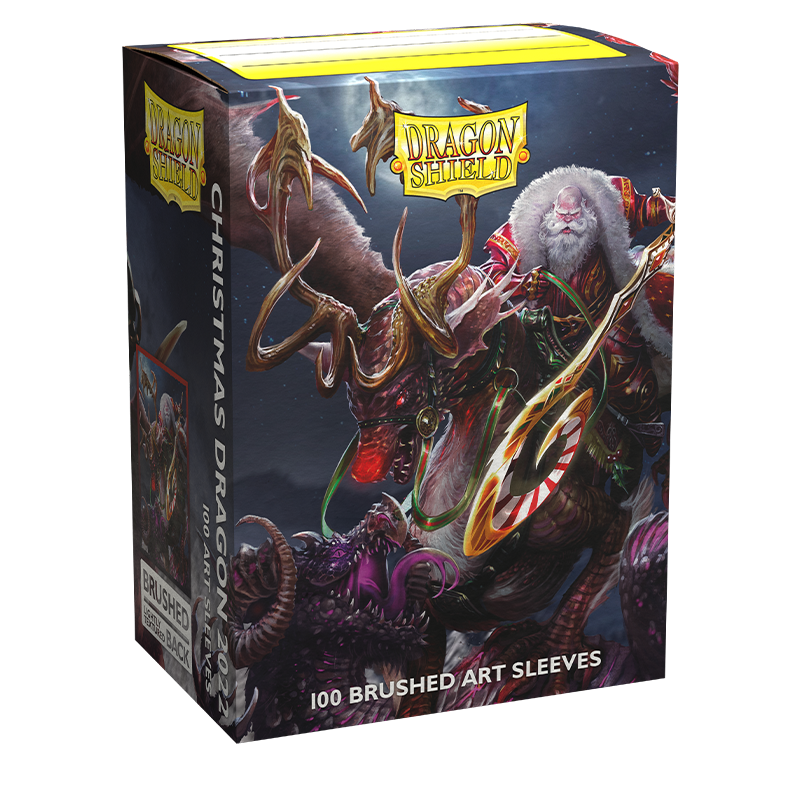 Dragon Shield: Standard 100ct Brushed Art Sleeves - Christmas (2022) | Total Play