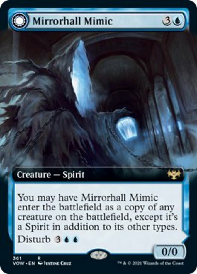 Mirrorhall Mimic // Ghastly Mimicry (Extended Art) [Innistrad: Crimson Vow] | Total Play