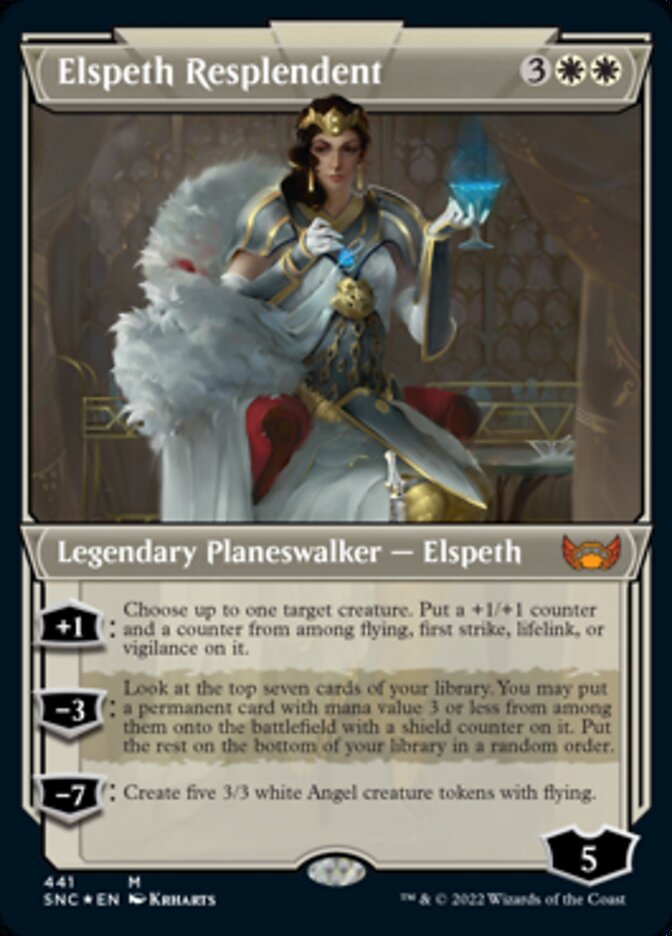 Elspeth Resplendent (Showcase Art Deco Foil Etched) [Streets of New Capenna] | Total Play