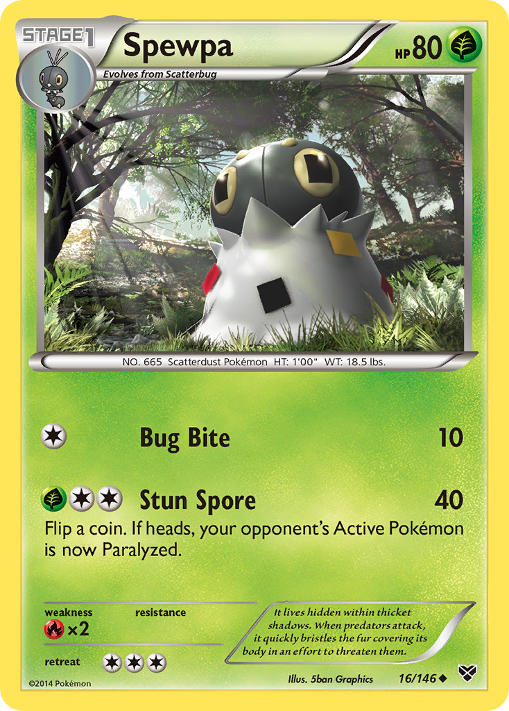 Spewpa (16/146) [XY: Base Set] | Total Play