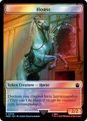 Horse // Clue (0053) Double-Sided Token (Surge Foil) [Doctor Who Tokens] | Total Play