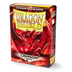 Dragon Shield: Standard 60ct Sleeves - Crimson (Matte) | Total Play