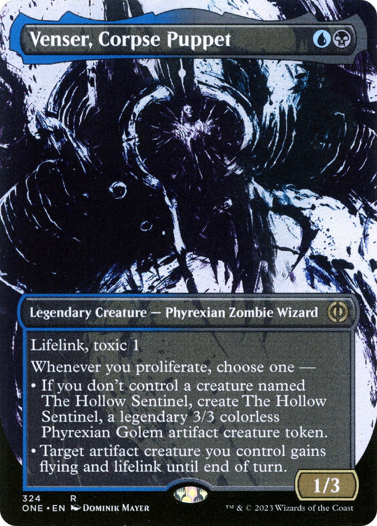 Venser, Corpse Puppet (Borderless Ichor) [Phyrexia: All Will Be One] | Total Play
