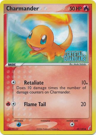 Charmander (48/100) (Stamped) [EX: Crystal Guardians] | Total Play