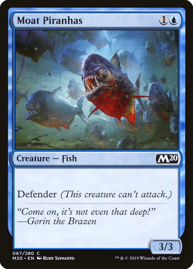 Moat Piranhas [Core Set 2020] | Total Play