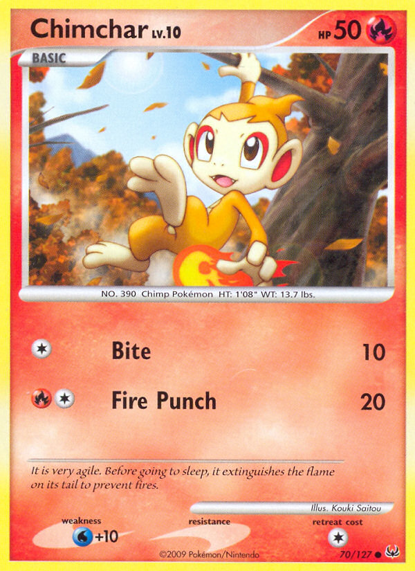 Chimchar (70/127) [Platinum: Base Set] | Total Play