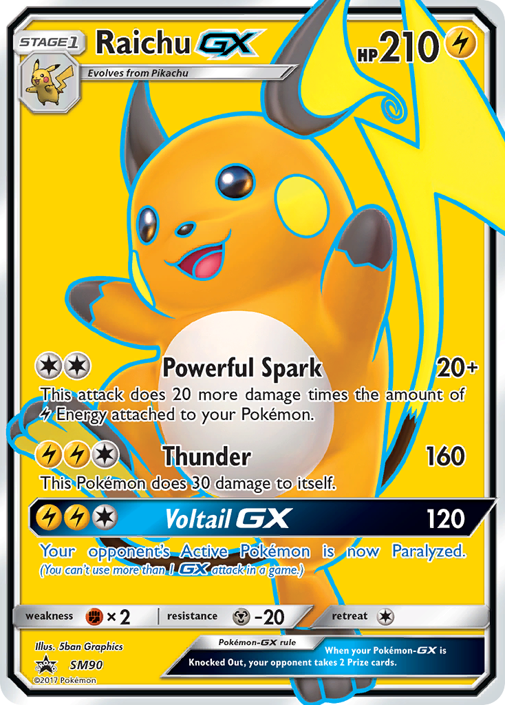 Raichu GX (SM90) [Sun & Moon: Black Star Promos] | Total Play