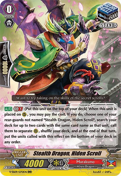 Stealth Dragon, Hiden Scroll (V-SS09/070EN) [Revival Selection] | Total Play