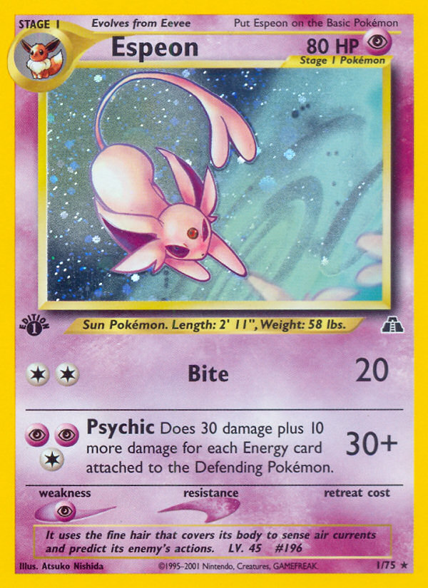 Espeon (1/75) [Neo Discovery 1st Edition] | Total Play