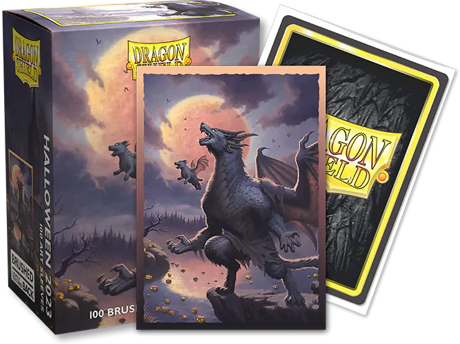Dragon Shield: Standard 100ct Brushed Art Sleeves - Halloween (2023) | Total Play