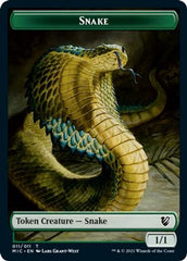 Spirit // Snake Double-Sided Token [Innistrad: Midnight Hunt Commander Tokens] | Total Play