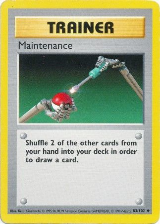 Maintenance (83/102) [Base Set Shadowless Unlimited] | Total Play