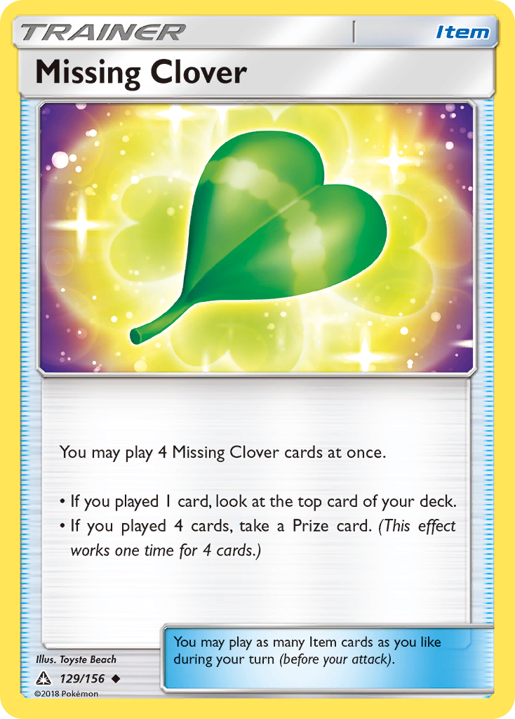 Missing Clover (129/156) [Sun & Moon: Ultra Prism] | Total Play