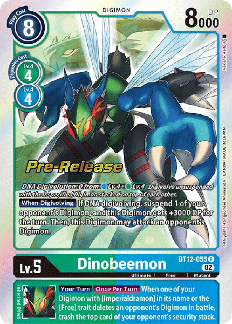 Dinobeemon [BT12-055] [Across Time Pre-Release Cards] | Total Play