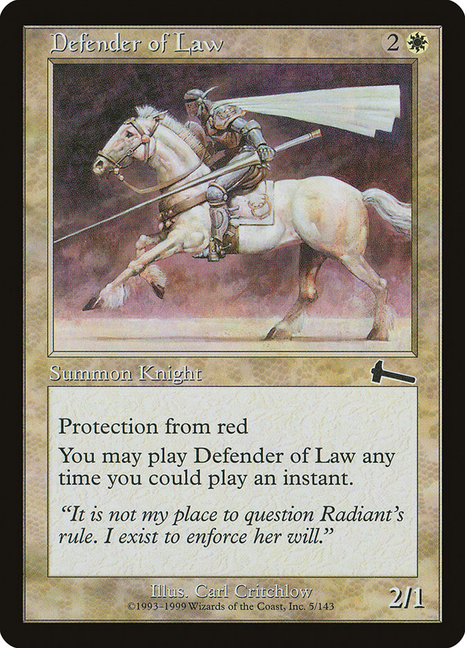 Defender of Law [Urza's Legacy] | Total Play