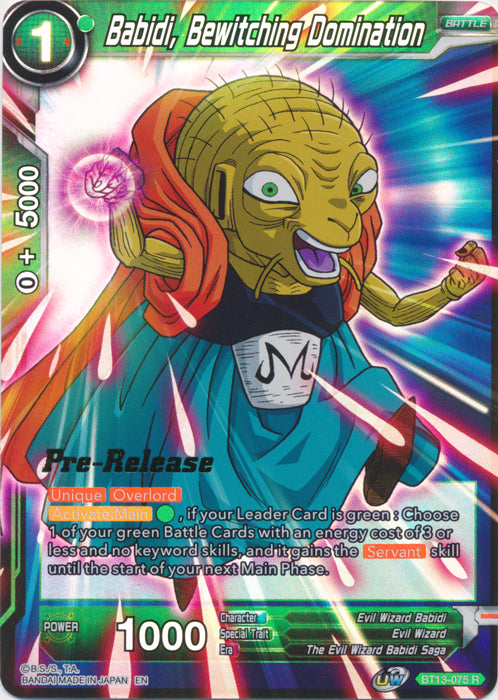 Babidi, Bewitching Domination (BT13-075) [Supreme Rivalry Prerelease Promos] | Total Play