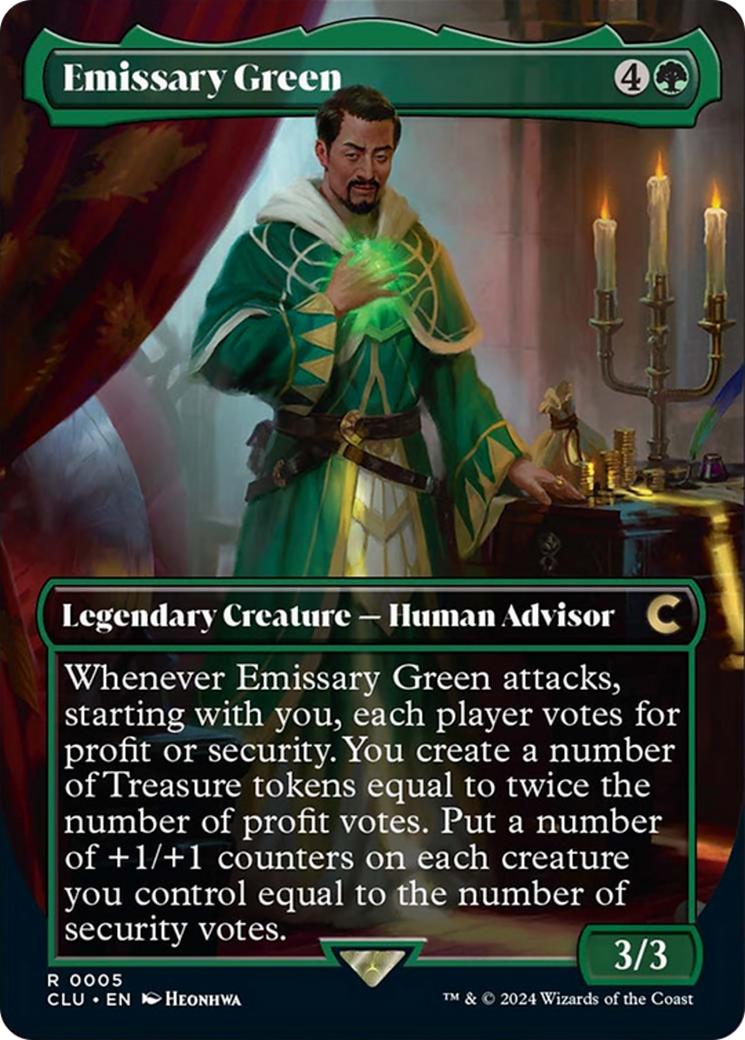 Emissary Green (Borderless) [Ravnica: Clue Edition] | Total Play